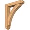 Ekena Millwork Thorton Arts and Crafts Smooth Bracket w/ Offset Brace, Western Red Cedar, 5 1/2"W x 26"D x 30"H BKT0604X26X30THR03SWR - alternate 1
